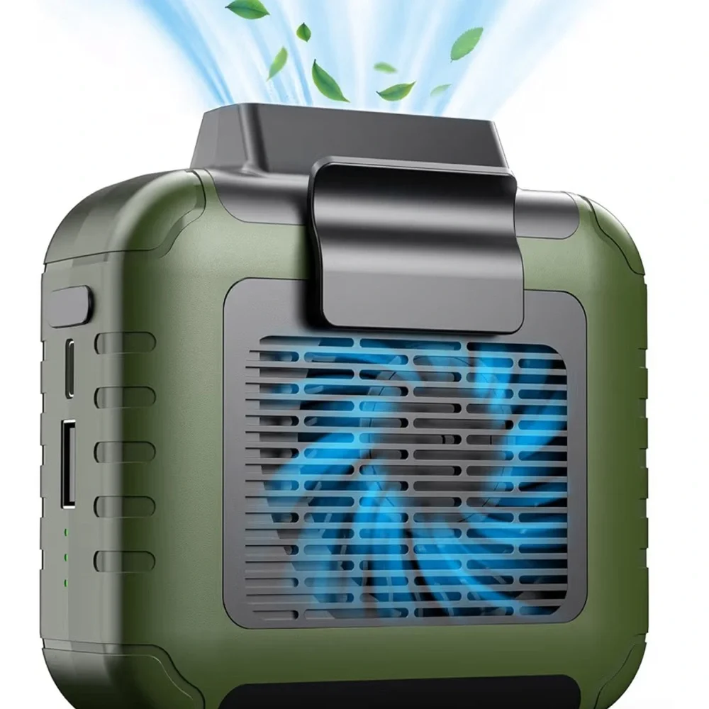 Green Personal Waist Fan